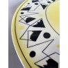 PIATTO DECORATIVO CERAMICA Alfa Ceramica SESTO FIORENTINO DECORO GRAFICO ø 32 cm