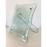 GRANDE CORNICE FOTO TAVOLO CRISTALLO SAGOMATO MOLATO FONTANA ARTE 24x35 cm '50