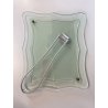 GRANDE CORNICE FOTO TAVOLO CRISTALLO SAGOMATO MOLATO FONTANA ARTE 24x35 cm '50