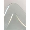GRANDE CORNICE FOTO TAVOLO CRISTALLO SAGOMATO MOLATO FONTANA ARTE 24x35 cm '50