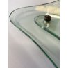 GRANDE CORNICE FOTO TAVOLO CRISTALLO SAGOMATO MOLATO FONTANA ARTE 24x35 cm '50