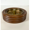 PORTACENERE da PIPA LEGNO OTTONE DESIGN MID CENTURY ART DECò ø 13cm DUK IT