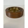 PORTACENERE da PIPA LEGNO OTTONE DESIGN MID CENTURY ART DECò ø 13cm DUK IT