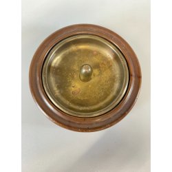 PORTACENERE da PIPA LEGNO OTTONE DESIGN MID CENTURY ART DECò ø 13cm DUK IT