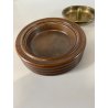 PORTACENERE da PIPA LEGNO OTTONE DESIGN MID CENTURY ART DECò ø 13cm DUK IT