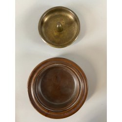 PORTACENERE da PIPA LEGNO OTTONE DESIGN MID CENTURY ART DECò ø 13cm DUK IT