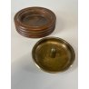 PORTACENERE da PIPA LEGNO OTTONE DESIGN MID CENTURY ART DECò ø 13cm DUK IT
