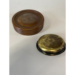 PORTACENERE da PIPA LEGNO OTTONE DESIGN MID CENTURY ART DECò ø 13cm DUK IT