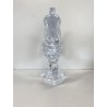 GRANDE SCULTURA CRISTALLO Sevres FRANCE CRYSTAL HORSE HEAD SCULPTURE  H28cm