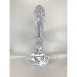 GRANDE SCULTURA CRISTALLO Sevres FRANCE CRYSTAL HORSE HEAD SCULPTURE  H28cm