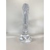 GRANDE SCULTURA CRISTALLO Sevres FRANCE CRYSTAL HORSE HEAD SCULPTURE  H28cm
