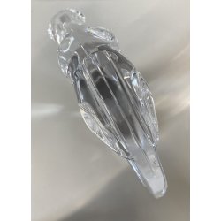 GRANDE SCULTURA CRISTALLO Sevres FRANCE CRYSTAL HORSE HEAD SCULPTURE  H28cm