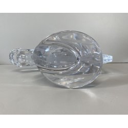 GRANDE SCULTURA CRISTALLO Sevres FRANCE CRYSTAL HORSE HEAD SCULPTURE  H28cm