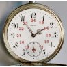 ANTICO OROLOGIO TASCA Omega ARGENTO 800 epoca ANNI 20 OLD POCKET WATCH montre