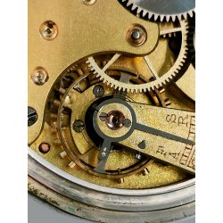 ANTICO OROLOGIO TASCA Omega ARGENTO 800 epoca ANNI 20 OLD POCKET WATCH montre