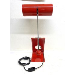 LAMPADA TAVOLO Picchio Rosso DESIGN Paolo Martini FUNZIONANTE 55cm/h '70s