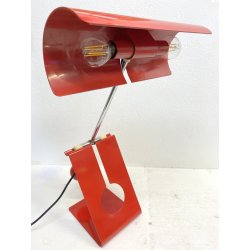 LAMPADA TAVOLO Picchio Rosso DESIGN Paolo Martini FUNZIONANTE 55cm/h '70s