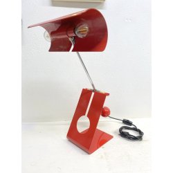 LAMPADA TAVOLO Picchio Rosso DESIGN Paolo Martini FUNZIONANTE 55cm/h '70s