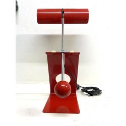 LAMPADA TAVOLO Picchio Rosso DESIGN Paolo Martini FUNZIONANTE 55cm/h '70s