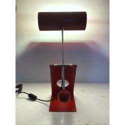 LAMPADA TAVOLO Picchio Rosso DESIGN Paolo Martini FUNZIONANTE 55cm/h '70s