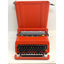 MACCHINA DA SCRIVERE OLIVETTI Valentine ROSSA PORTATILE Sottsass TYPE WRITER '70