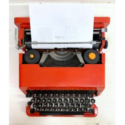 MACCHINA DA SCRIVERE OLIVETTI Valentine ROSSA PORTATILE Sottsass TYPE WRITER '70