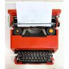 MACCHINA DA SCRIVERE OLIVETTI Valentine ROSSA PORTATILE Sottsass TYPE WRITER '70
