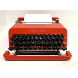MACCHINA DA SCRIVERE OLIVETTI Valentine ROSSA PORTATILE Sottsass TYPE WRITER '70