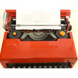 MACCHINA DA SCRIVERE OLIVETTI Valentine ROSSA PORTATILE Sottsass TYPE WRITER '70