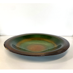BOWL PIATTO SVUOTATASCHE DESIGN "PL Italy"  ø 33cm SMALTO GRAN FUOCO MID-CENTURY