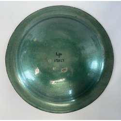 BOWL PIATTO SVUOTATASCHE DESIGN "PL Italy"  ø 33cm SMALTO GRAN FUOCO MID-CENTURY