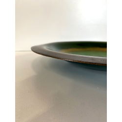 BOWL PIATTO SVUOTATASCHE DESIGN "PL Italy"  ø 33cm SMALTO GRAN FUOCO MID-CENTURY