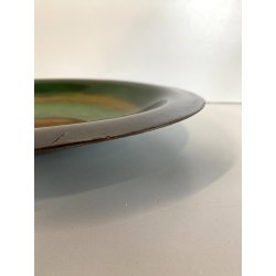 BOWL PIATTO SVUOTATASCHE DESIGN "PL Italy"  ø 33cm SMALTO GRAN FUOCO MID-CENTURY
