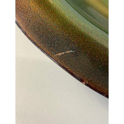 BOWL PIATTO SVUOTATASCHE DESIGN "PL Italy"  ø 33cm SMALTO GRAN FUOCO MID-CENTURY