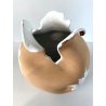 VASO ANFORA SCULTOREO CERAMICA VINTAGE POTTERY STUDIO   689 Fiamma 25 cm/h MCM