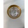 CALICE FLUTE CRISTALLO TRASPARENTE DECORO CLASSICO INCISO BORDATURA ORO 20,5cm/h