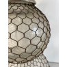 ANTICO SIFONE SELTZ BAR SELTZOGENE DOUBLE BOULE VETRO RETATO INTEGRO ART NOUVEAU