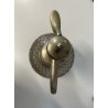 ANTICO SIFONE SELTZ BAR SELTZOGENE DOUBLE BOULE VETRO RETATO INTEGRO ART NOUVEAU