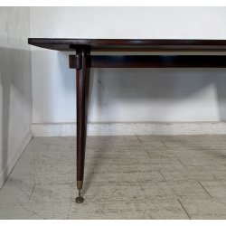 TAVOLO PRANZO DESIGN Sergio Cobolli Gigli ANNI 50 PERMANENTE CANTÙ VETRO LEGNO