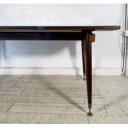 TAVOLO PRANZO DESIGN Sergio Cobolli Gigli ANNI 50 PERMANENTE CANTÙ VETRO LEGNO
