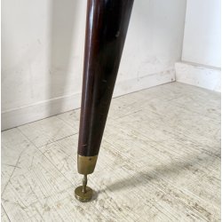 TAVOLO PRANZO DESIGN Sergio Cobolli Gigli ANNI 50 PERMANENTE CANTÙ VETRO LEGNO