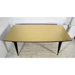 TAVOLO PRANZO DESIGN Sergio Cobolli Gigli ANNI 50 PERMANENTE CANTÙ VETRO LEGNO