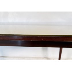 TAVOLO PRANZO DESIGN Sergio Cobolli Gigli ANNI 50 PERMANENTE CANTÙ VETRO LEGNO