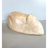 SCULTURA ZOOMORFA Riet de Klerk PIETRA NATURALE LEVIGATA FIGURA ANIMALE '900