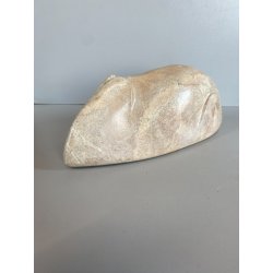 SCULTURA ZOOMORFA Riet de Klerk PIETRA NATURALE LEVIGATA FIGURA ANIMALE '900