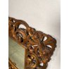 ANTICA GRANDE SPECCHIERA BAROCCA CORNICE LEGNO FOGLIA ORO DECORO RICCIOLO s 1900