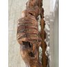 ANTICA GRANDE SPECCHIERA BAROCCA CORNICE LEGNO FOGLIA ORO DECORO RICCIOLO s 1900