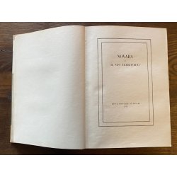 LIBRO d' EPOCA Novara e il suo Territorio DE AGOSTINI EDIZ. Num. 2396 BPN 1952
