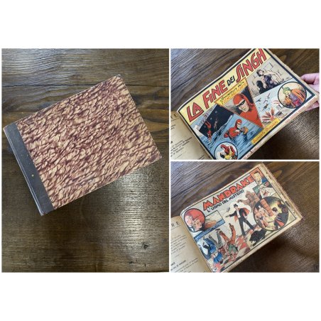 RACCOLTA ALBO FUMETTI Uomo Mascherato Mandrake CASA EDITRICE Nerbini ANNI '40