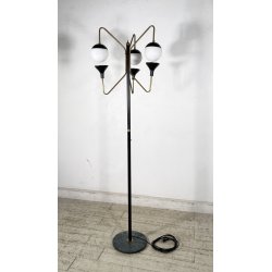 LAMPADA DA TERRA STILNOVO PIANTANA ANNI 50 DESIGN FLOOR LAMP VINTAGE MARMO LIGHT